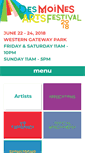 Mobile Screenshot of desmoinesartsfestival.org